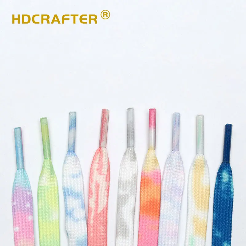 HDCRAFTER Tie dyeing creative flat polyester shoelace color custom text print, Picture color
HDCRAFTER Tie dyeing creative flat polyester shoelace color custom text print, Picture color