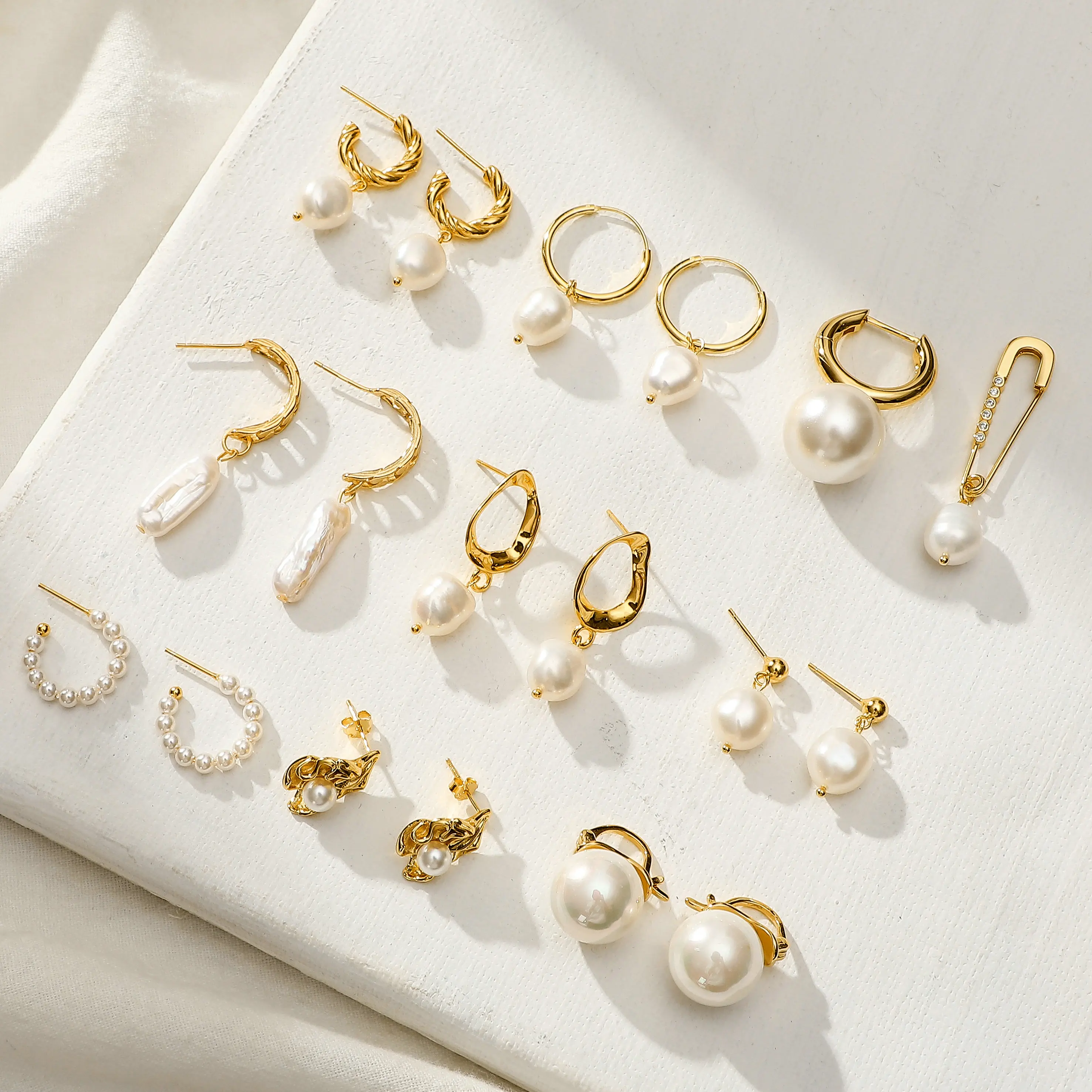 Personalized gold plated filled irregular pearl earrings bead irregular oval earrings, 18k gold plated/silver color
Personalized gold plated filled irregular pearl earrings bead irregular oval earrings, 18k gold plated/silver color