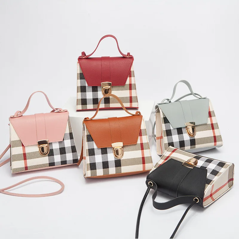 New product casual patchwork plaid bag shoulder messenger bag portable small purse bags, As picture show
New product casual patchwork plaid bag shoulder messenger bag portable small purse bags, As picture show