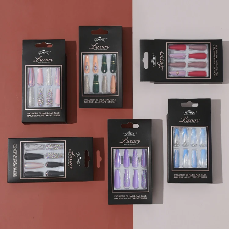 NEWAIR factory price glitter rhinestone press on false nails marbling design decorated fingernail artificial nail tip
NEWAIR factory price glitter rhinestone press on false nails marbling design decorated fingernail artificial nail tip