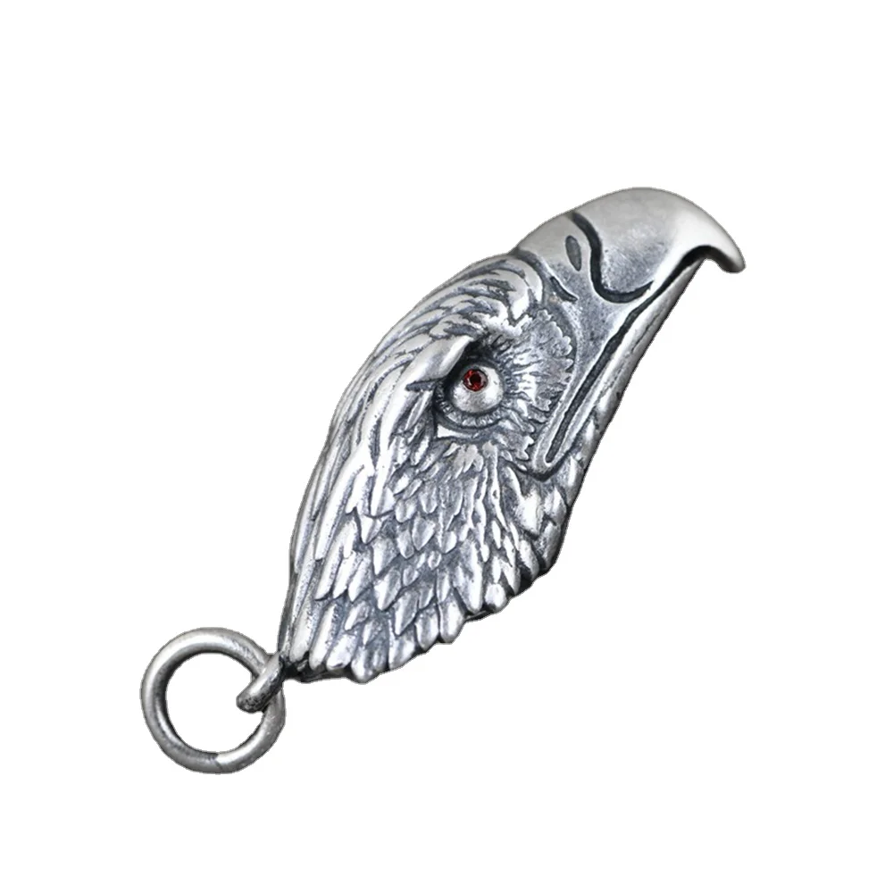 Real Pure 999 Sterling Silver Pendant for Men Vintage Punk Cool Fashion Eagle Pendant Amulets and Talismans Jewelry
Real Pure 999 Sterling Silver Pendant for Men Vintage Punk Cool Fashion Eagle Pendant Amulets and Talismans Jewelry