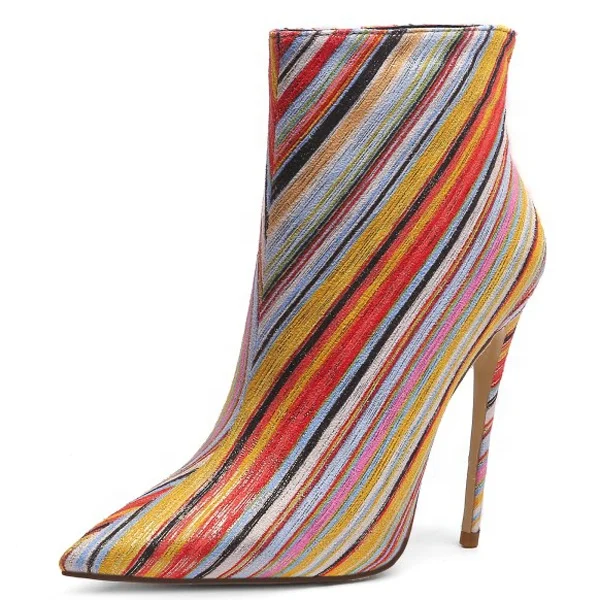 Colorful Art Line Image Women Ankle Boots Thin Heel Dress Booties Women Lady Stiletto Short Boots Women, Mixed color
Colorful Art Line Image Women Ankle Boots Thin Heel Dress Booties Women Lady Stiletto Short Boots Women, Mixed color