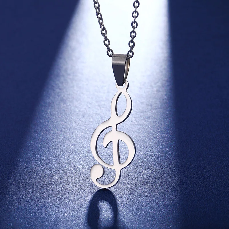 Shangjie OEM collar romantic hollow dainty necklace silver women pendant necklace stainless steel music note necklace
Shangjie OEM collar romantic hollow dainty necklace silver women pendant necklace stainless steel music note necklace
