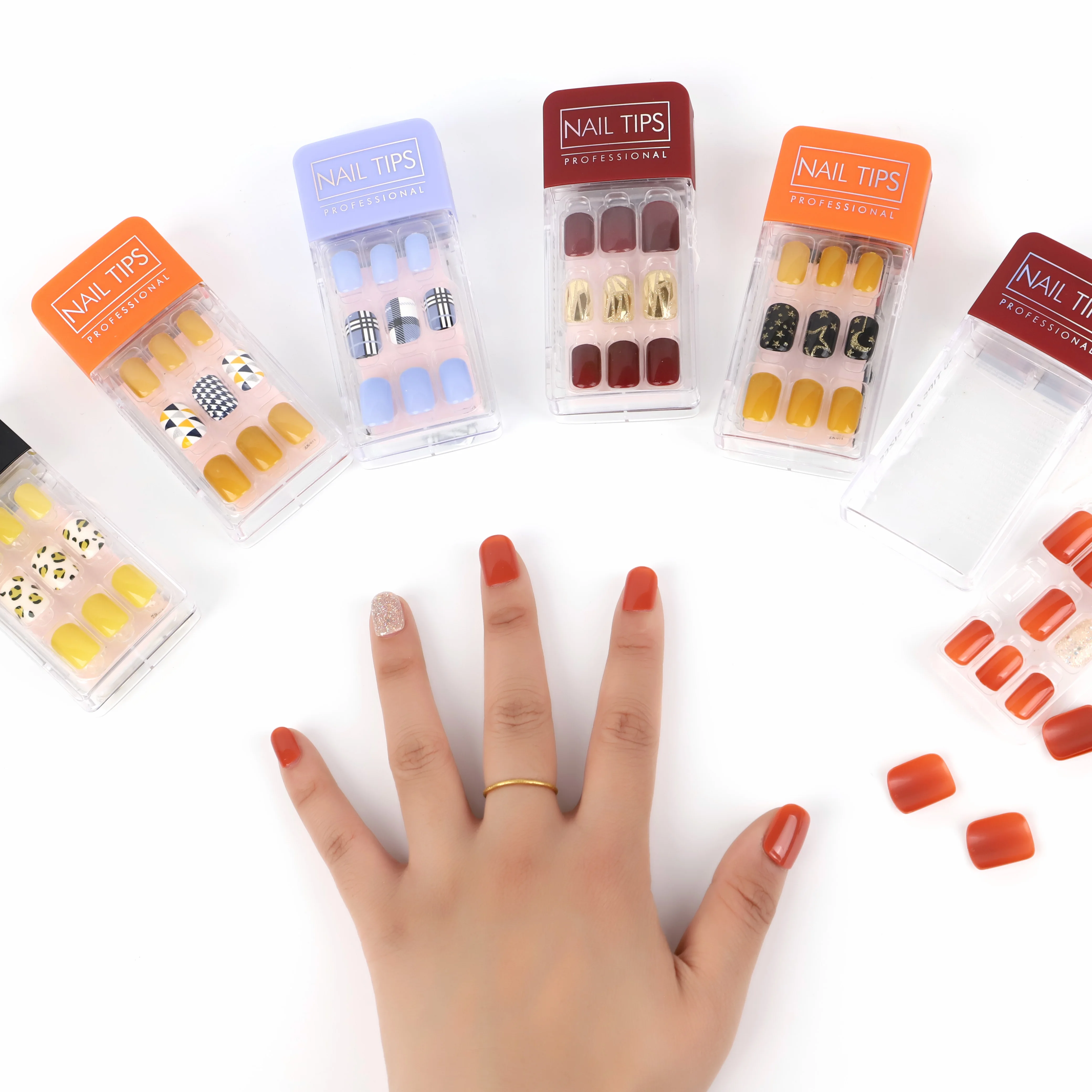 Wholesale false nails artificial fingernails packaging box for artificial nails, Multiple colors
Wholesale false nails artificial fingernails packaging box for artificial nails, Multiple colors