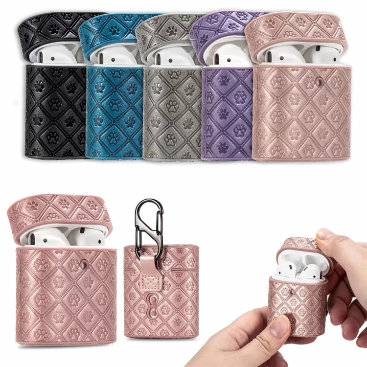 Leather Protective Airpod Case Cover Leather Case For Airpods 1/2