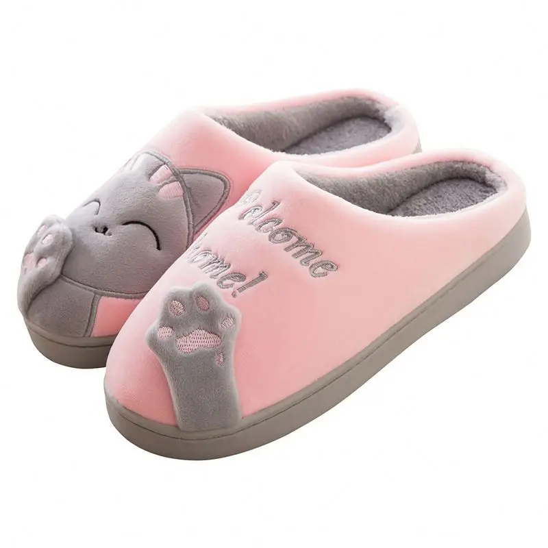 New Winter Indoor Slipper Cute Home Cartoon Cat Slipper Women Winter Plush Floor Shoes, Pink,brown,green,black,gray,red
New Winter Indoor Slipper Cute Home Cartoon Cat Slipper Women Winter Plush Floor Shoes, Pink,brown,green,black,gray,red