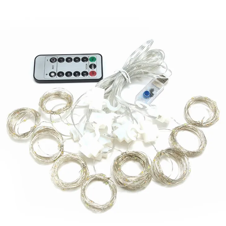 USB Copper Wire Curtain Light 3*3 Meter With Remote Control for Christmas Festival Home decoration
USB Copper Wire Curtain Light 3*3 Meter With Remote Control for Christmas Festival Home decoration