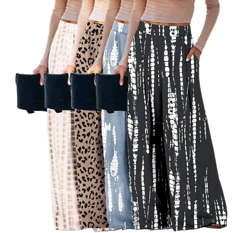 Ladies Summer Breathable Anti-pilling High Waist Safari Style plus size Wide Leg Pants, Black, blue, apricot, leopard print
Ladies Summer Breathable Anti-pilling High Waist Safari Style plus size Wide Leg Pants, Black, blue, apricot, leopard print
