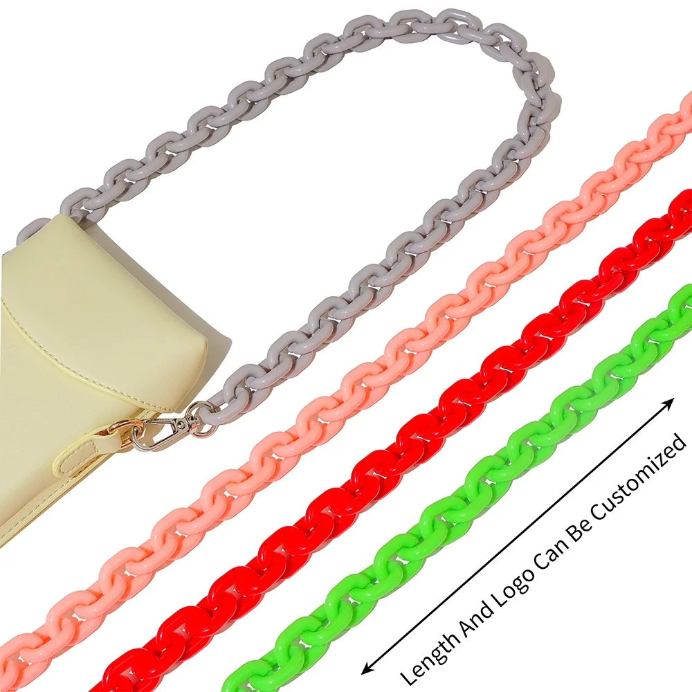 Women Acrylic Link Purse Shoulder Strap Handbag Accessories Sling Bag Chain, Multi
Women Acrylic Link Purse Shoulder Strap Handbag Accessories Sling Bag Chain, Multi