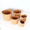Vintage fashion fold cork garden pot waterproof eco-friendly customize cork mini flowerpot