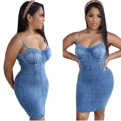2021 Hot Sale Women Sleeveless Sling Denim Dress Summer Ladies Solid Color Casual Mini Denim Dress Women Clothing
2021 Hot Sale Women Sleeveless Sling Denim Dress Summer Ladies Solid Color Casual Mini Denim Dress Women Clothing