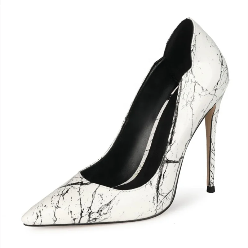 Retro Fashion Crack Marble Print Pointy Toe High Heel Shoes Pumps Women Stiletto Heels Slip On Daily Shoes Size 35-47, Black,white
Retro Fashion Crack Marble Print Pointy Toe High Heel Shoes Pumps Women Stiletto Heels Slip On Daily Shoes Size 35-47, Black,white