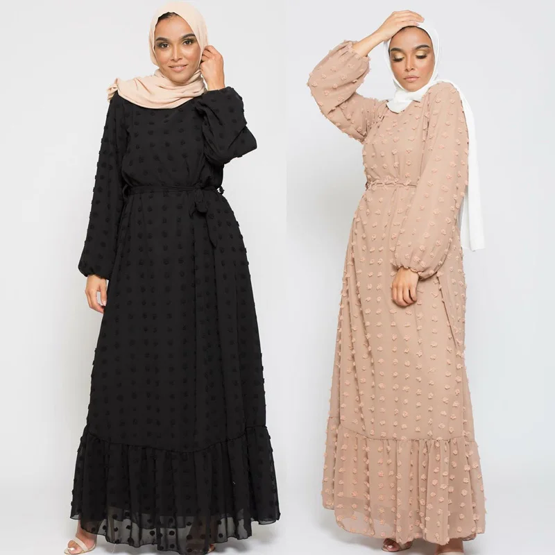 Arabian Women Fashion Muslim Robe Chiffon Jacquard Abaya Dress Middle East Large Size Ladies Muslim Long Skirt Dress
Arabian Women Fashion Muslim Robe Chiffon Jacquard Abaya Dress Middle East Large Size Ladies Muslim Long Skirt Dress