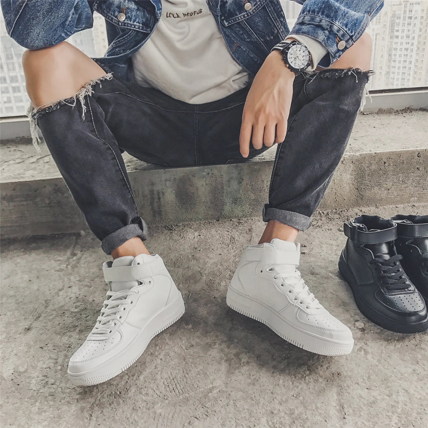 Wholesale trainers white shoes man brand sports shoes sports shoes for men zapatos deportivo, White, black
Wholesale trainers white shoes man brand sports shoes sports shoes for men zapatos deportivo, White, black