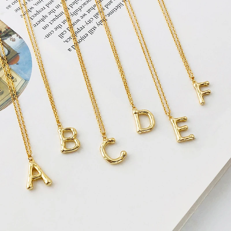 Minimalist A-Z Gold Plated S925 Sterling Silver Initial Letters Pendant Necklace, Gold color
Minimalist A-Z Gold Plated S925 Sterling Silver Initial Letters Pendant Necklace, Gold color