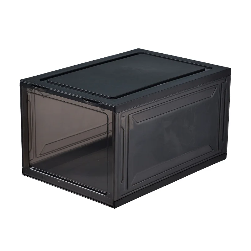 Wholesale Factory prices low MOQ Folding transparent drop front display case shoes stack clear plastic shoe boxes organizer
Wholesale Factory prices low MOQ Folding transparent drop front display case shoes stack clear plastic shoe boxes organizer
