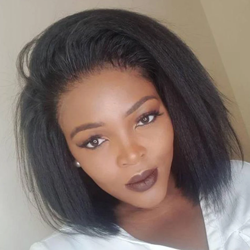 Light Yaki Straight Short Bob Natural Colour 13*6 Lace Front Human Hair Wig with Baby Hair Deep Parting Space Pre plucked
Light Yaki Straight Short Bob Natural Colour 13*6 Lace Front Human Hair Wig with Baby Hair Deep Parting Space Pre plucked