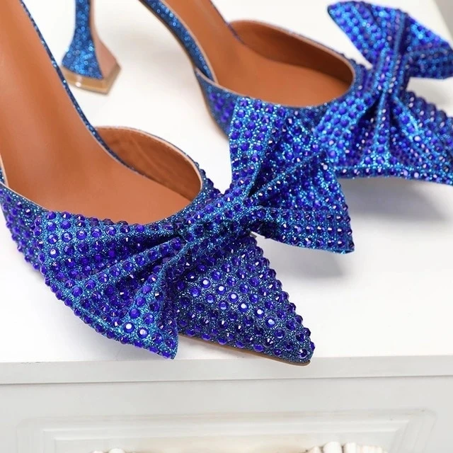 Women Mule Flash Diamante Butterfly Bow Knot Rhinestone Shiny Wine Glass Heel Women Slippers Slides OEM Wholesale Drop Shipping, Silver, green, red, blue
Women Mule Flash Diamante Butterfly Bow Knot Rhinestone Shiny Wine Glass Heel Women Slippers Slides OEM Wholesale Drop Shipping, Silver, green, red, blue