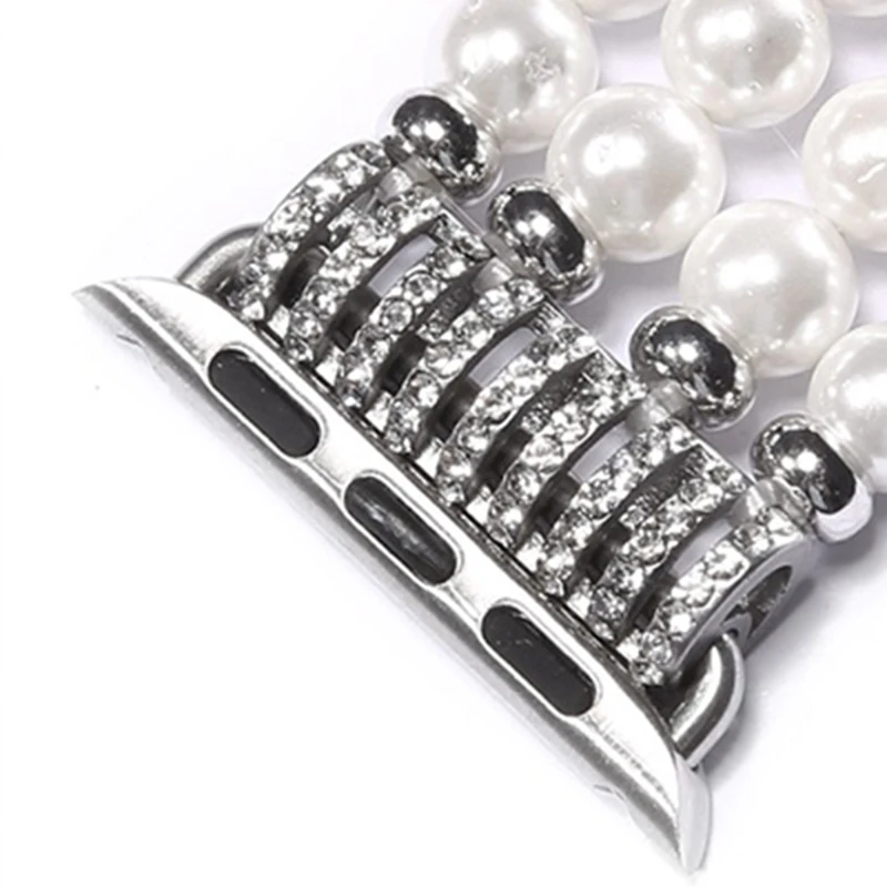 Luxury Beaded Diamond Watch Strap Accessory Metal Adapter Connector For Apple Watch Rhinestone Band, Customized
Luxury Beaded Diamond Watch Strap Accessory Metal Adapter Connector For Apple Watch Rhinestone Band, Customized