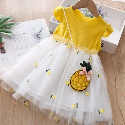 Girls Dress 2022 Summer Baby Exotic Mesh Pineapple Skirt Short Sleeve Vest Princess
Girls Dress 2022 Summer Baby Exotic Mesh Pineapple Skirt Short Sleeve Vest Princess