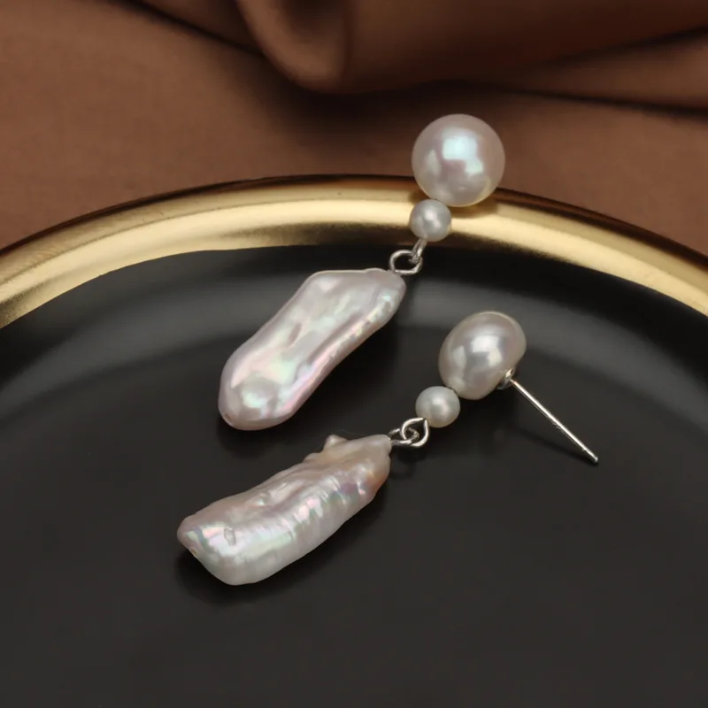 fresh water baroque pearl earrings vintage biwa shape freshwater pearl pendant earring for women
fresh water baroque pearl earrings vintage biwa shape freshwater pearl pendant earring for women