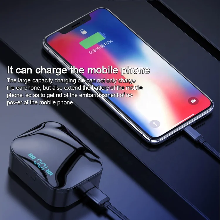 TWS 5.0 With Led Display Mini Earbuds Noise Cancelling Headphone Bluetooth Headset Wireless Twin Bluetooth Earphone Touch - ANKUX.COM