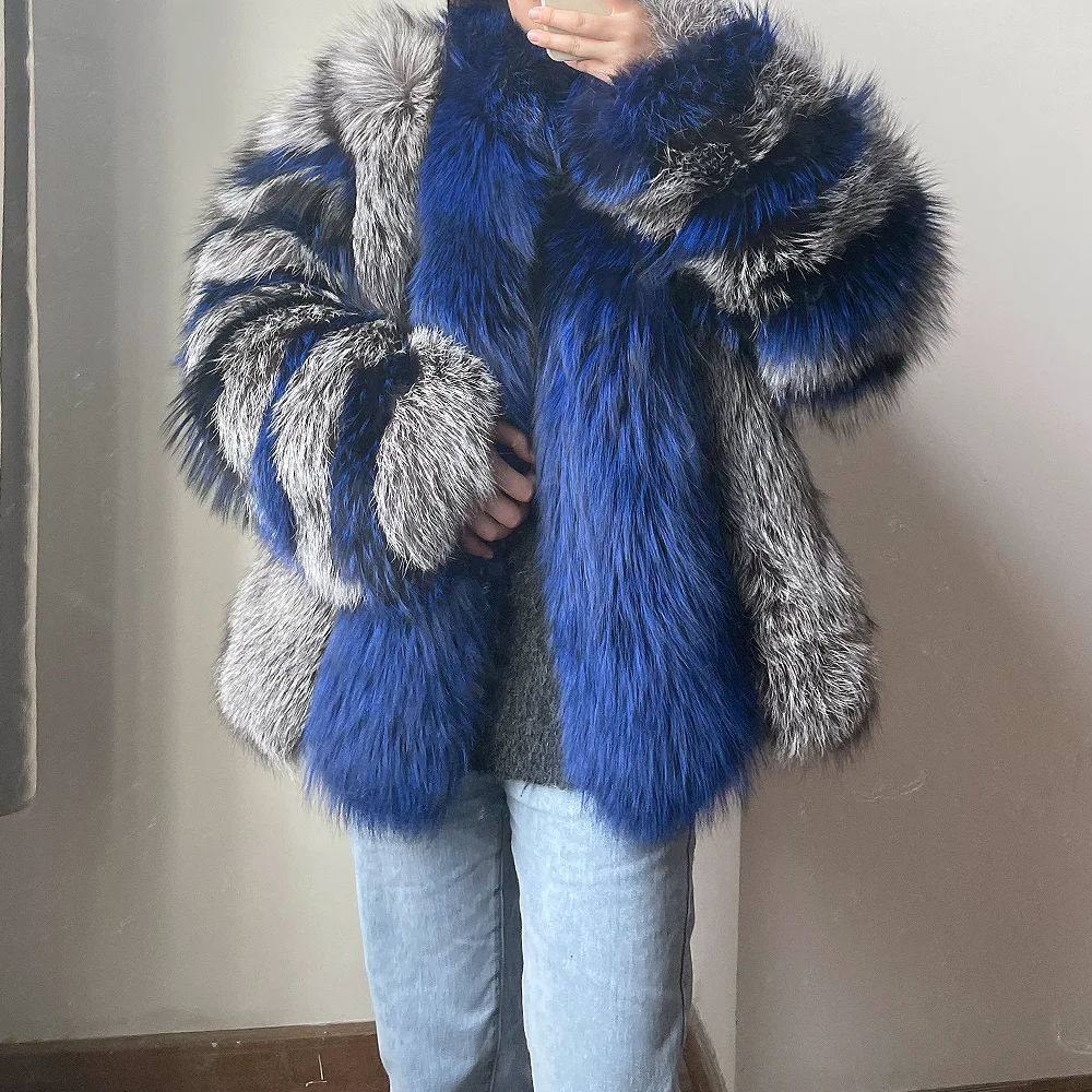 QIUCHEN QC2120106 Plus Size Fashion Fall Winter Coat Women Winter Real Fox Fluffy Oversize Fur Coat, Blue
QIUCHEN QC2120106 Plus Size Fashion Fall Winter Coat Women Winter Real Fox Fluffy Oversize Fur Coat, Blue