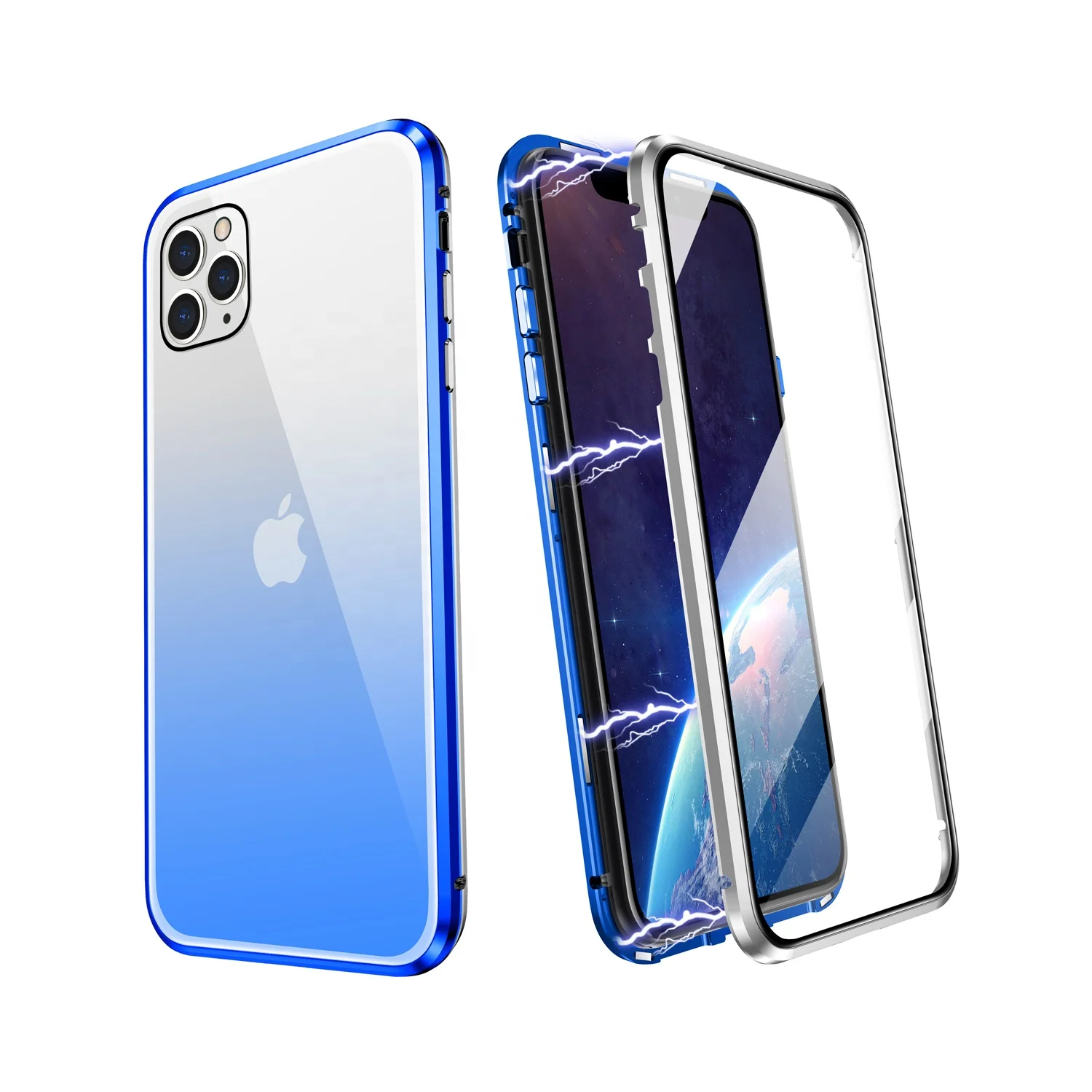 ZHIKE 2020 Metal Aluminum Alloy Frame Double Sided Tempered Glass 360 Protection Magnetic Gradient Phone Case for iPhone 11 Pro
ZHIKE 2020 Metal Aluminum Alloy Frame Double Sided Tempered Glass 360 Protection Magnetic Gradient Phone Case for iPhone 11 Pro