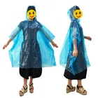 Free Sample Adults Rain Poncho Disposable Waterproof Plastic Raincoat