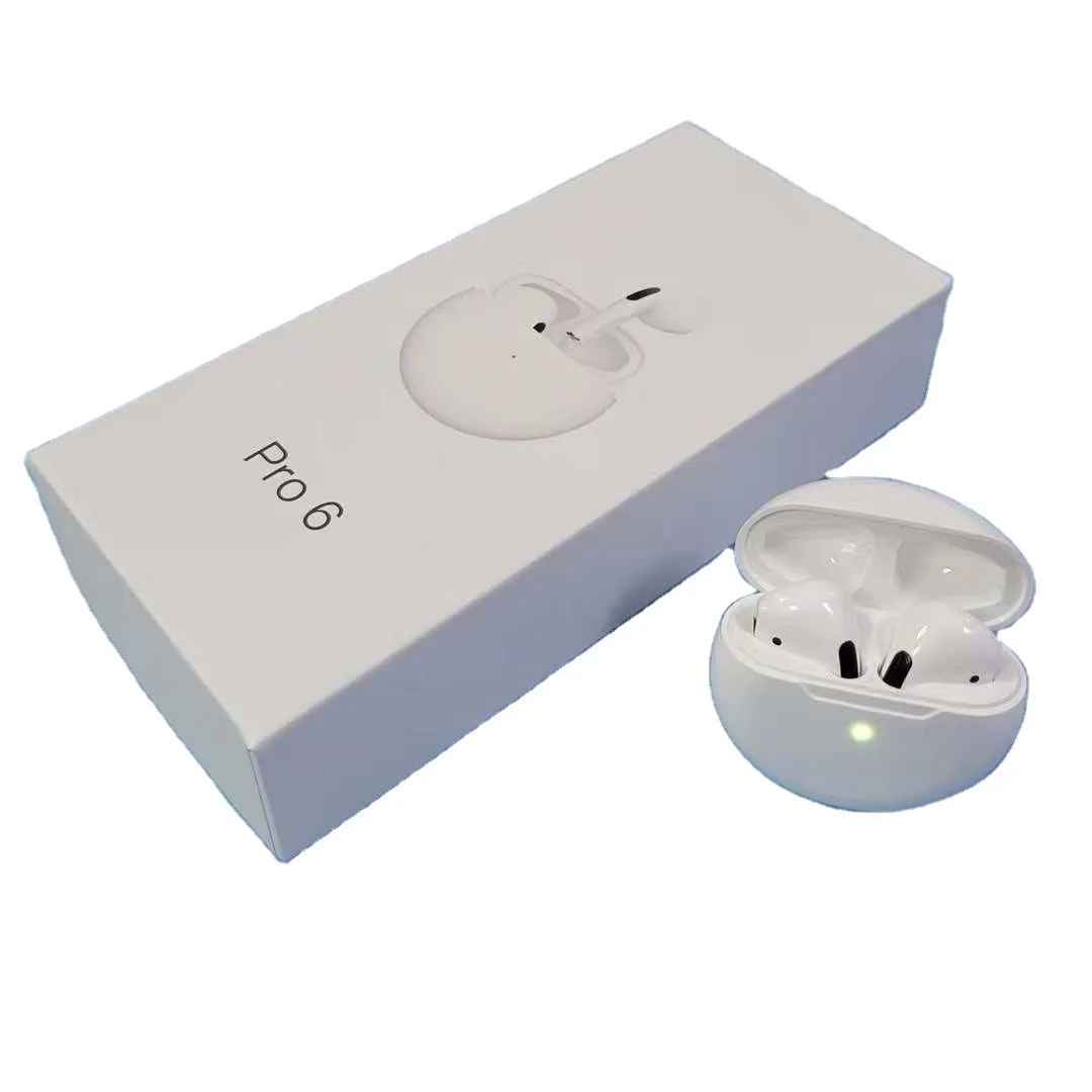 Pro6 for running wireless headphones magnetic connection sports earplugs pro6 TWS headphones, White
Pro6 for running wireless headphones magnetic connection sports earplugs pro6 TWS headphones, White