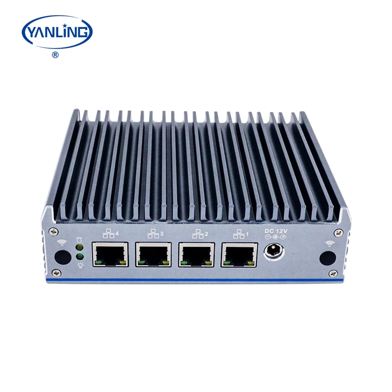 Yanling new fanless mini pc J4125 Quad Core processor baerbon computer with 2*USB 4*1000M LAN 2*M.2 1*Mini PCIE
Yanling new fanless mini pc J4125 Quad Core processor baerbon computer with 2*USB 4*1000M LAN 2*M.2 1*Mini PCIE
