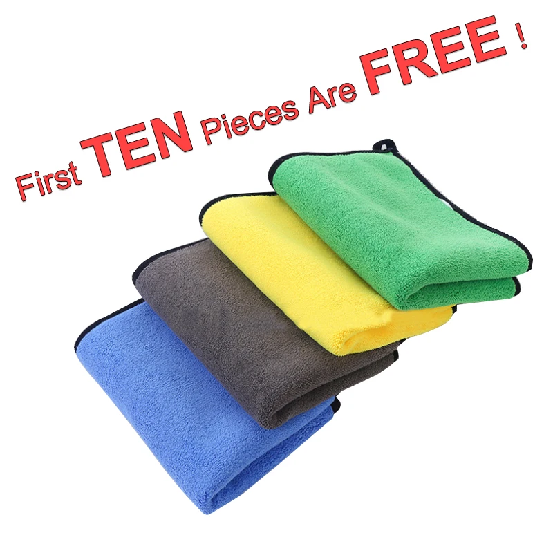 Double side color super thick super absorbent car wash home cleaning cloth microfiber towel in towel for car, Multi-color
Double side color super thick super absorbent car wash home cleaning cloth microfiber towel in towel for car, Multi-color