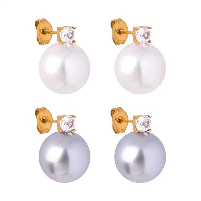 Jewelry Trends 2024 Stainless Steel Hypoallergenic Fashion New Trendy Gift For Mom Large Pearl Stud Earrings With Zircon
Jewelry Trends 2024 Stainless Steel Hypoallergenic Fashion New Trendy Gift For Mom Large Pearl Stud Earrings With Zircon