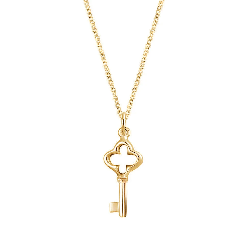 Wholesale 925 Sterling Silver Classic Lucky Clover Key Pendant Necklace Rose Gold Color Necklace for Women Jewelry
Wholesale 925 Sterling Silver Classic Lucky Clover Key Pendant Necklace Rose Gold Color Necklace for Women Jewelry