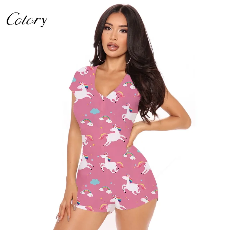 Colory Wholesale Sleepwear Women Casual Printed Night Onesie Pajama Jumpsuit Onsie, Customized color
Colory Wholesale Sleepwear Women Casual Printed Night Onesie Pajama Jumpsuit Onsie, Customized color