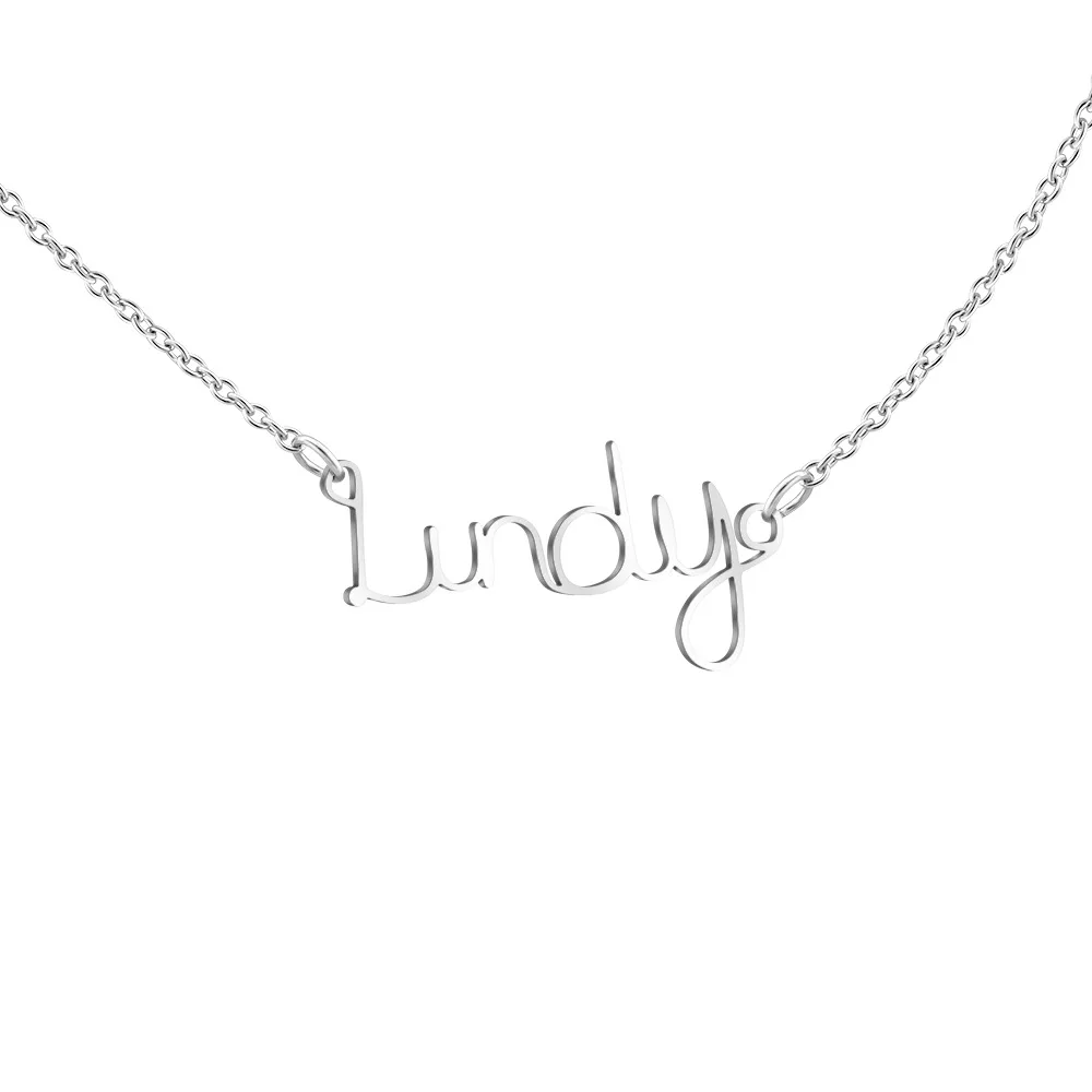 New hot selling simple personalized titanium steel necklace custom name pendant necklace
New hot selling simple personalized titanium steel necklace custom name pendant necklace