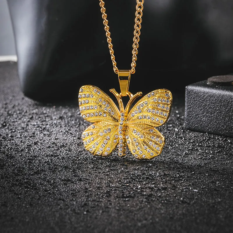 Craft Wolf Fashion jewelry women men 18K gold plated Stainless Steel rhinestone luxury butterfly diamond Pendant chain Necklace, Gold,steel
Craft Wolf Fashion jewelry women men 18K gold plated Stainless Steel rhinestone luxury butterfly diamond Pendant chain Necklace, Gold,steel