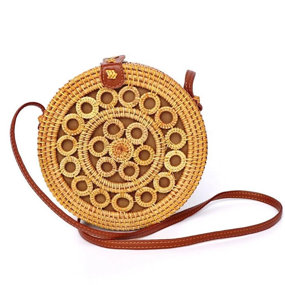 Best seller factory supply ladies vintage straw woven bag customized beach handbag crossbody shoulder round bag
Best seller factory supply ladies vintage straw woven bag customized beach handbag crossbody shoulder round bag