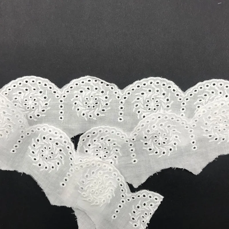 Unique Design Cotton White Lace Trim Floral Circle Embroidered Eyelet Crochet Lace Trim
Unique Design Cotton White Lace Trim Floral Circle Embroidered Eyelet Crochet Lace Trim