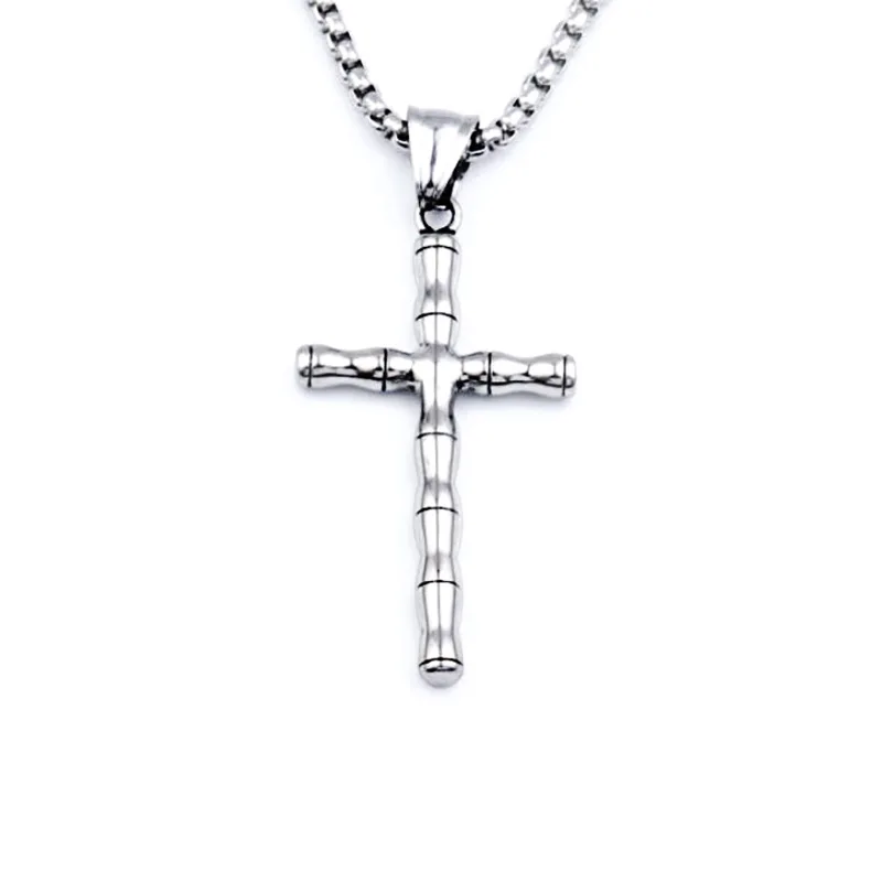 Jewelry wholesale men's bamboo necklace fashion new stainless steel cross pendant necklace for men
Jewelry wholesale men's bamboo necklace fashion new stainless steel cross pendant necklace for men