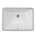 Rectangular Bathroom Ceramic Wash Hand Sink Vanity Undermout Basin