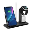 SIYOUNI 2019 New Arrival 10W Mobile Cell Phone Stand 3 in 1 Qi Wireless Charger for iPhone Watch