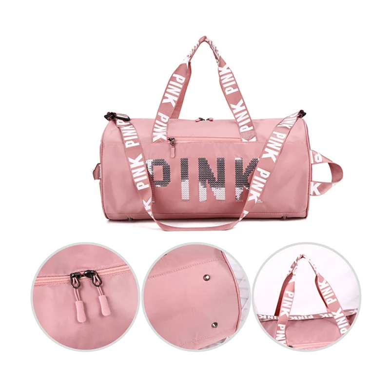 Wholesale custom fashion logo Sequin Pink foldable sport gym women mens waterproof travel duffel bag pink duffel bag duffle bag, As picture or custom
Wholesale custom fashion logo Sequin Pink foldable sport gym women mens waterproof travel duffel bag pink duffel bag duffle bag, As picture or custom