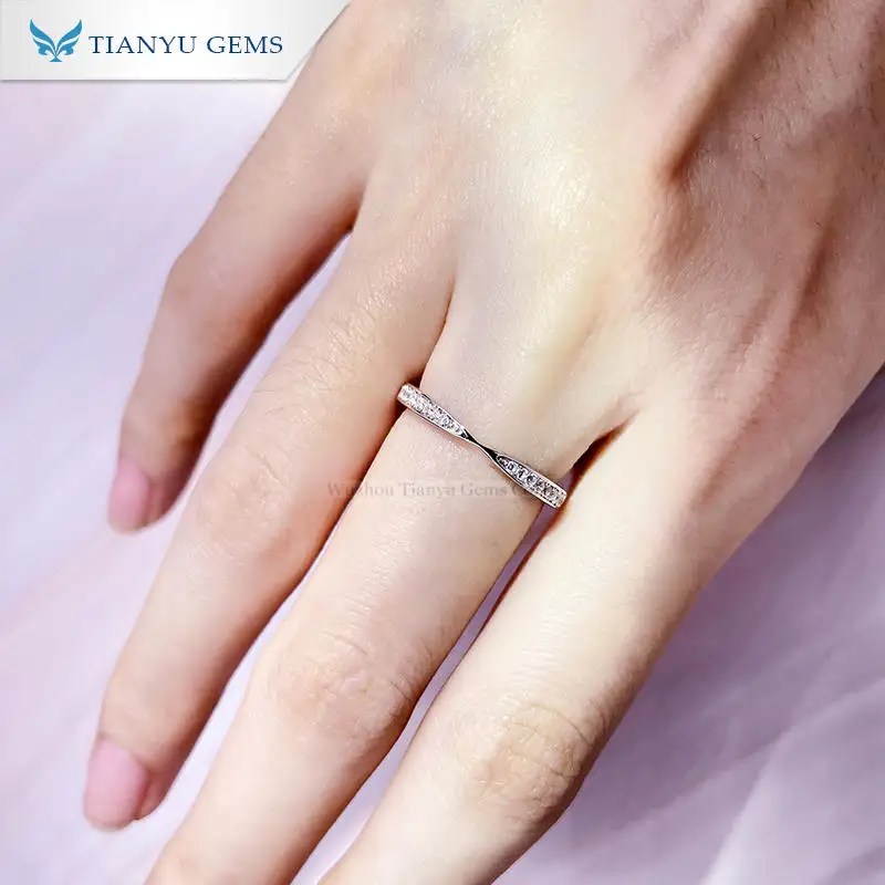 Tianyu jewelry white cubic zirconia wedding 18k white gold plated 925 sterling silver band rings for women
Tianyu jewelry white cubic zirconia wedding 18k white gold plated 925 sterling silver band rings for women