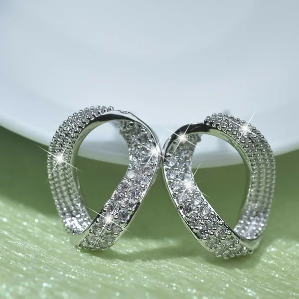 Sterling Earring 925 Jewelry Earrings Silver Color VVS1 Mini 2 Carats Diamond Kolczyki Orecchini Fine Bizuteria Silver S925
Sterling Earring 925 Jewelry Earrings Silver Color VVS1 Mini 2 Carats Diamond Kolczyki Orecchini Fine Bizuteria Silver S925