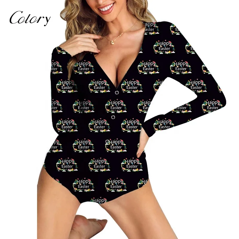 Colory Bodysuits For Women Sexy Onesie Adult Slim Fit Easter Jumpsuit Printed Jumpsuits, Customized color
Colory Bodysuits For Women Sexy Onesie Adult Slim Fit Easter Jumpsuit Printed Jumpsuits, Customized color