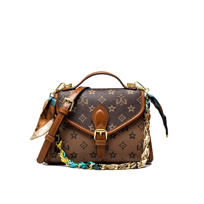 Retro printed Unique texture large capacity convenient handbag chain with scarves versatile one shoulder messenger bag for women, Brown, beige
Retro printed Unique texture large capacity convenient handbag chain with scarves versatile one shoulder messenger bag for women, Brown, beige