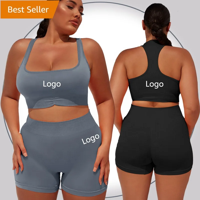 new trends Custom logo Women 2 Piece Racerback Training Athletic Wear Gym Running Seamless Yoga bra shorts Set
new trends Custom logo Women 2 Piece Racerback Training Athletic Wear Gym Running Seamless Yoga bra shorts Set