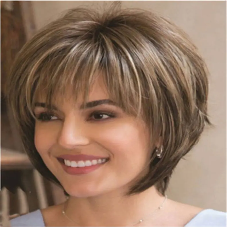 Jh 2021 Fashion Women Short Hair Wigs Classic High Quality Synthetic Hair Wig
Jh 2021 Fashion Women Short Hair Wigs Classic High Quality Synthetic Hair Wig