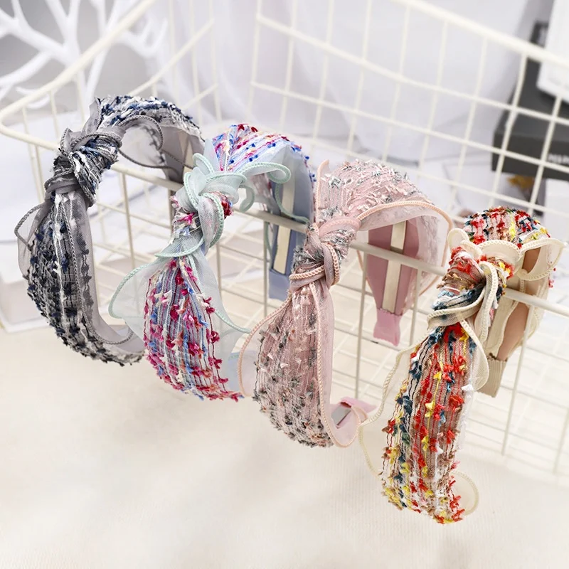 Colorblock Rainbow Lace Headband Cute Simple Fabric Headband Women's Temperament Casual Headband, Picture
Colorblock Rainbow Lace Headband Cute Simple Fabric Headband Women's Temperament Casual Headband, Picture